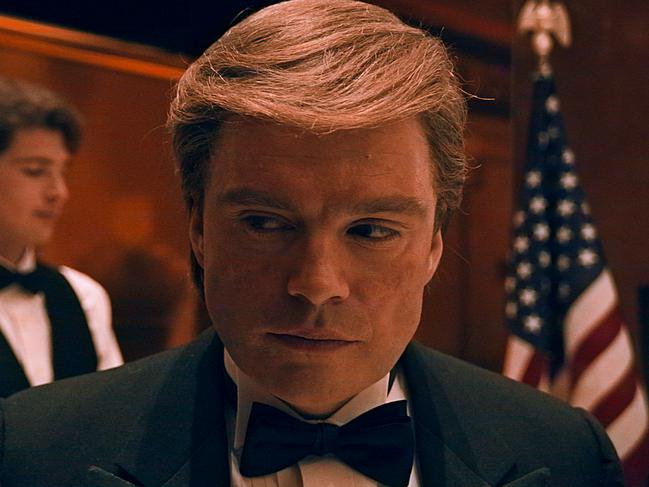 Sebastian Stan as Donald Trump in a scene from The Apprentice.