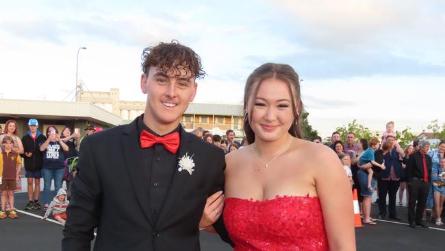 Students arriving at the Kingaroy State High School Formal at Kingaroy Town Hall on November 11.