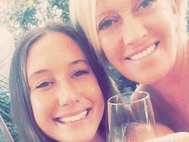 Tori Van de Stadt with her mother Tracey Priestley. Picture: Instagram