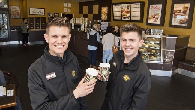 Jordan Wyborn and Ashley Byers enjoy great success in running Zarraffa's Coffee Toowoomba North.