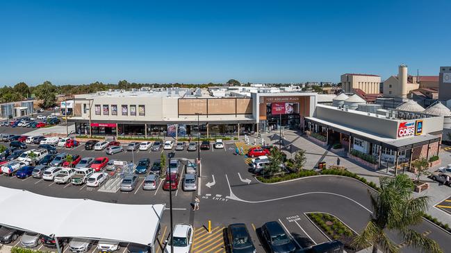 Aerial image of Port Adelaide Plaza shopping centre. Supplied.