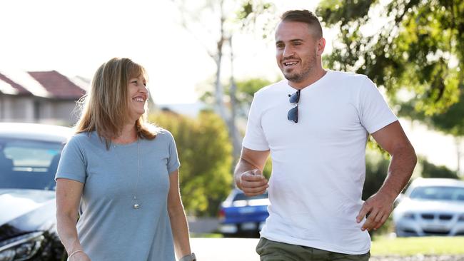 Josh Reynolds credits his mum Nicole with helping him through his experience with Arabella. Picture: Jonathan Ng