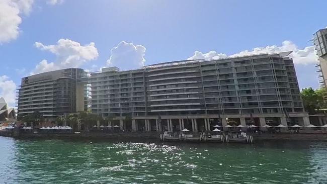 The Bennelong One building, centre, as seen from a Sydney ferry. Picture: Transport for NSW / Google