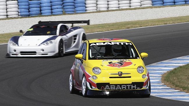 Fiat 500 Abarth testing at Phillip Island ahead of the Bathurst 12 Hour.