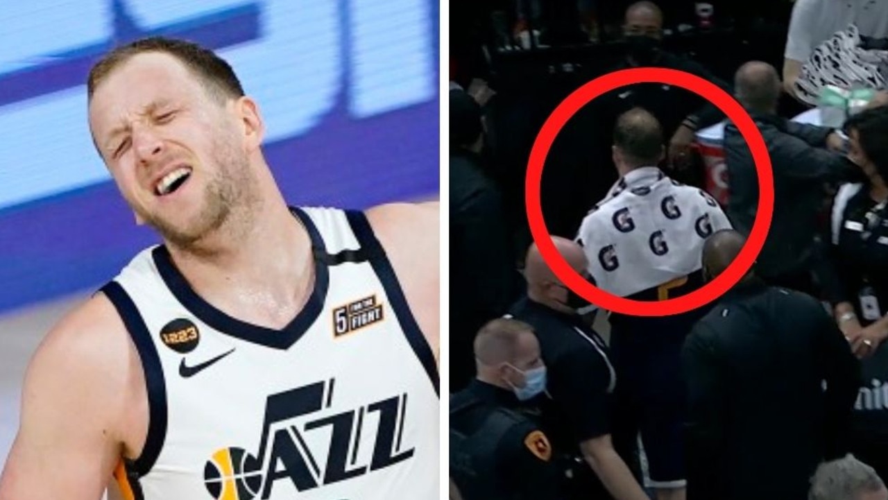 Joe Ingles was booted out of the stadium. Image: Getty/NBA