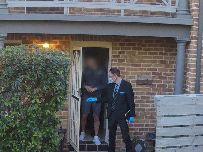 Police allegedly seized drugs at Mr Pilon’s Mardi home. Picture: NSW Police