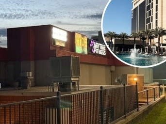 Canva composite of Club Ryde Ex and (inset) Durango Casino & Resort in Las Vegas.