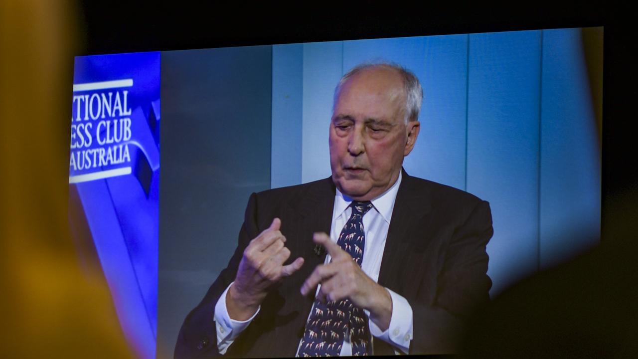 Former prime minister Paul Keating put Mr Albanese in an awkward spot with his attack on the NATO chief. Picture: NCA NewsWire / Martin Ollman