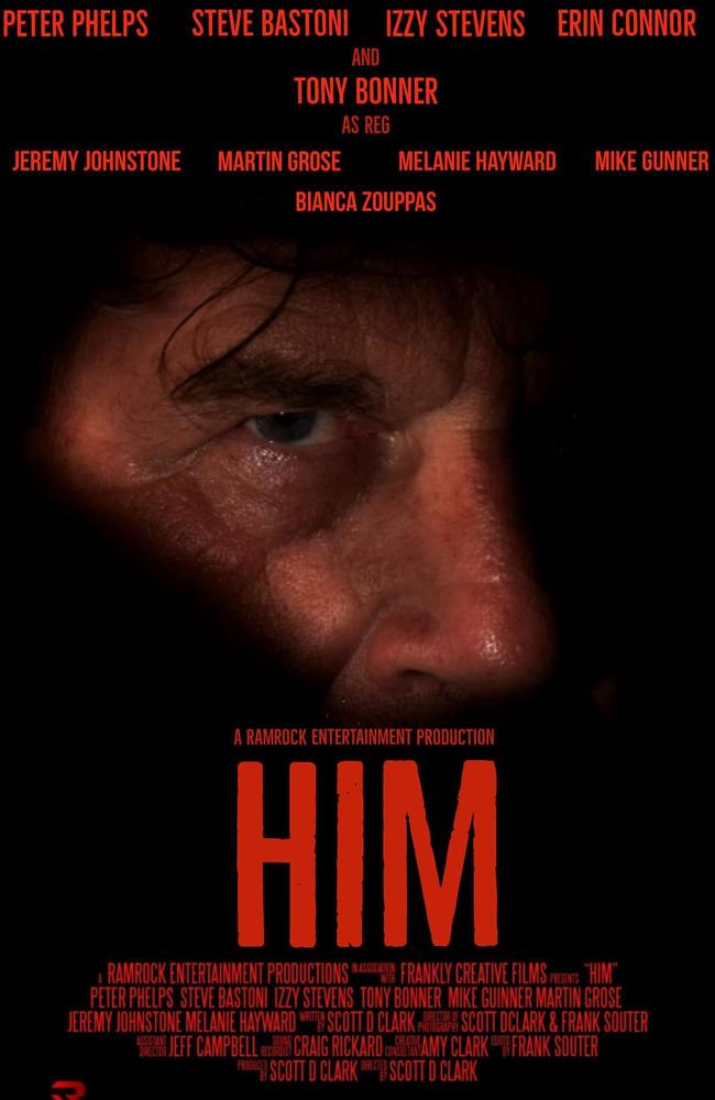 The poster for Mr D. Clark’s feature film HIM. Photo: Supplied