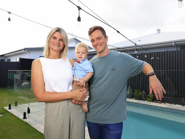 SUNDAY MAIL PROPERTY SPREAD. Photo of Jeremy Swanborough with wife Hannah and son Harry 14 months who have come off their fixed rate and are feeling "the full onslaughtÃ of mortgage stress. Hannah is a school teacher and Jeremy works in IT at the same school. They say any little bit will help as itÃs very hard to live with costs constantly rising and uncertainty around rates.