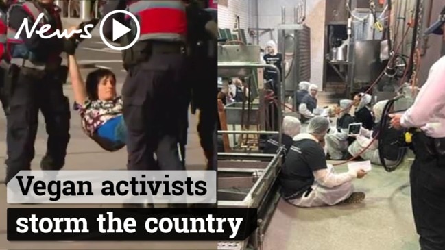 Vegan activism: Dozens arrested after animal rights campaigners cause chaos