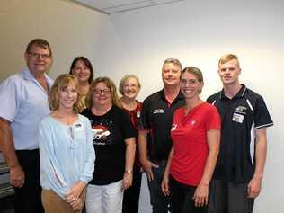 BAH host Bruce White from White Property Group with Dalby CCI board members Susan Jacobs, Tania Marshall, Jenny MacNellie, Beth Wood, Rohan May, Sarah Peterson and Rohan Stephenson. Picture: Shannon Hardy