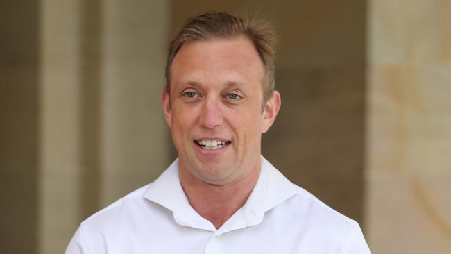 Queensland Deputy Premier Steven Miles in Brisbane on Friday. Picture: Peter Wallis