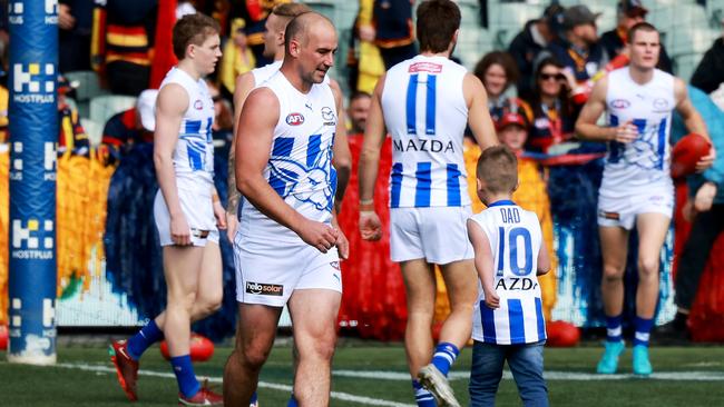 Cunnington was loving every moment back in the AFL. (Photo by James Elsby/AFL Photos via Getty Images)