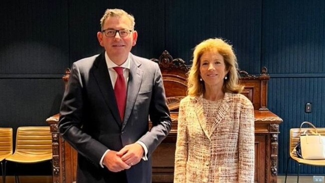 Premier Daniel Andrews with US Ambassador Caroline Kennedy.