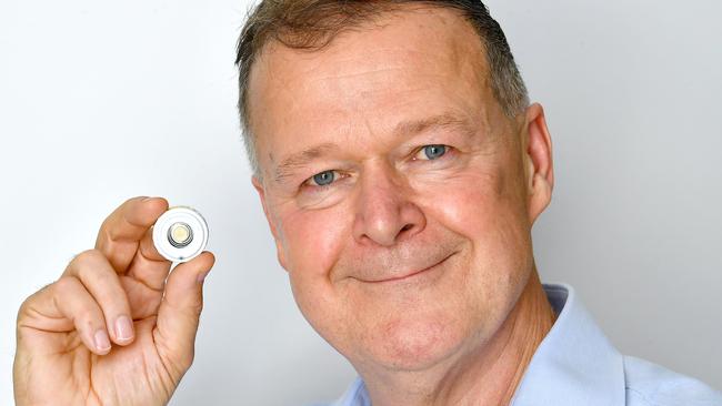 Vaxxas chief executive David Hoey at the company’s new factory producing needle free vaccines patches. Picture, John Gass