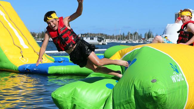 A council report states there are “real opportunities” to introduce floating playgrounds.