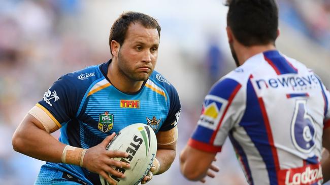 Tyrone Roberts debuted in the NRL in 2011 for Newcastle. Picture: Getty Images