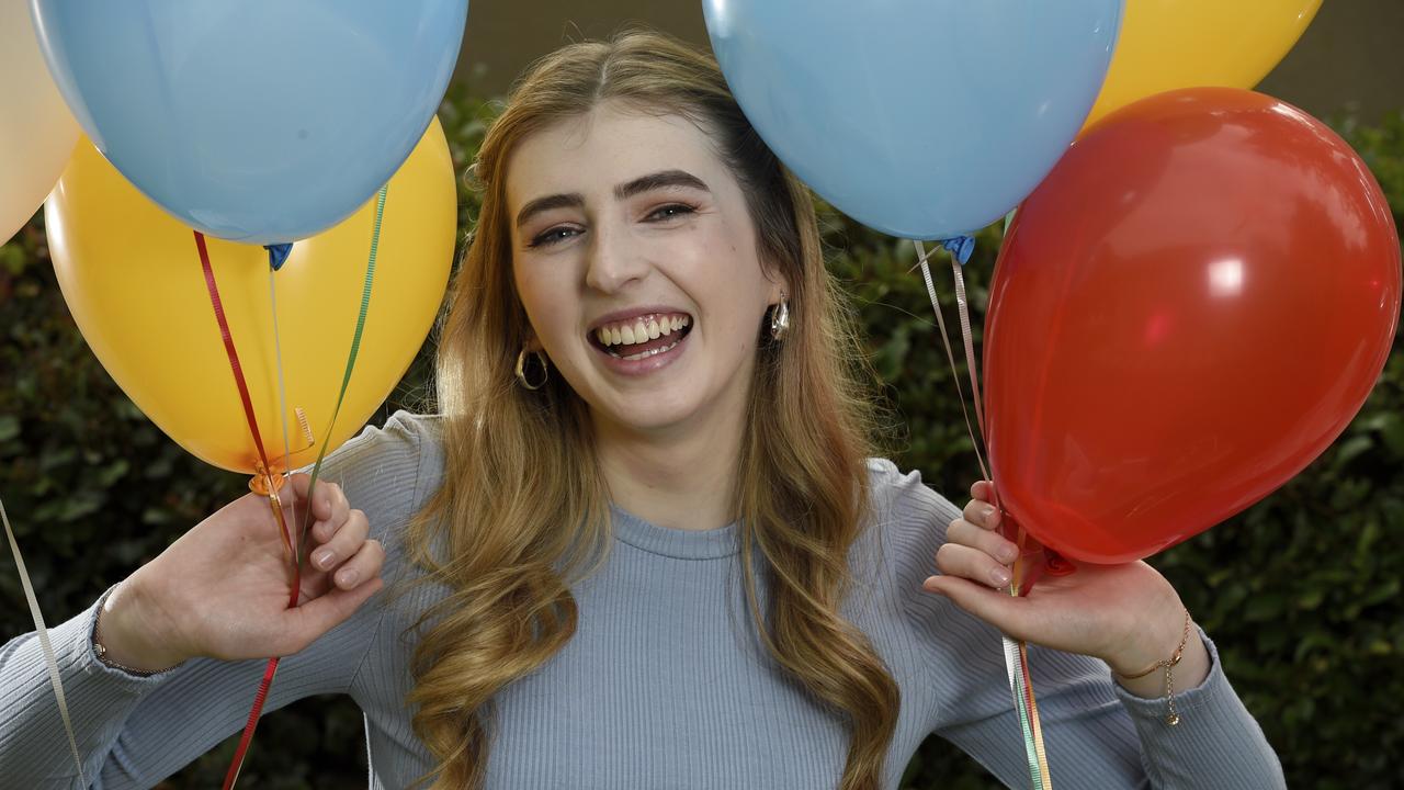 Georgie Stone became the youngest person to address the National Press Club on Tuesday. Picture: Andrew Henshaw