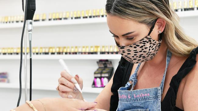 Lush Nails and Lashes was voted as the Sunshine Coast's favourite nail tech. Pictured, owner Tamara Townsend. Photo: Patrick Woods.