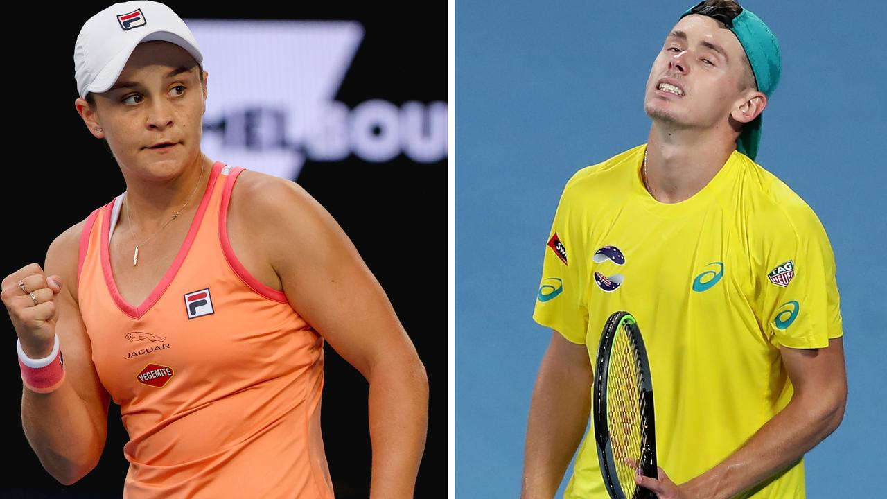 Ash Barty was handed a friendly Australian Open draw, but the same can't be said for Alex de Minaur.