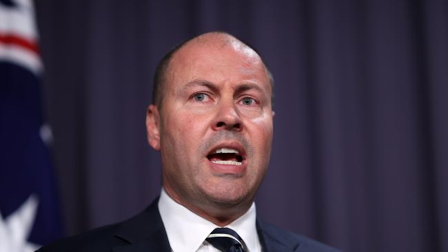 Treasurer Josh Frydenberg on Thursday. Picture: Gary Ramage