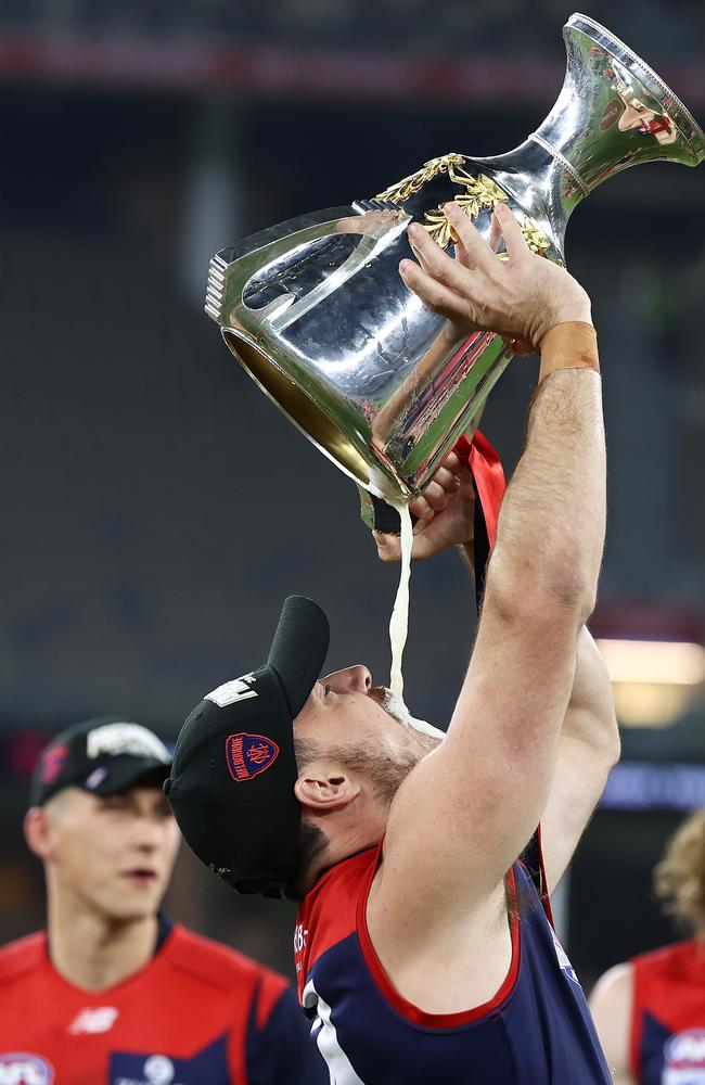 Alex Neal-Bullen drinks from the cup. Picture: Michael Klein