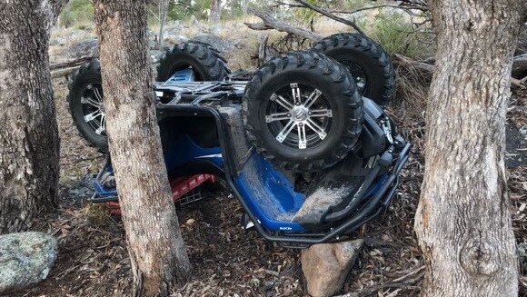 A man in his 70s was taken to hospital after a quad bike crash on a rural property near Tenterfield in NSW.