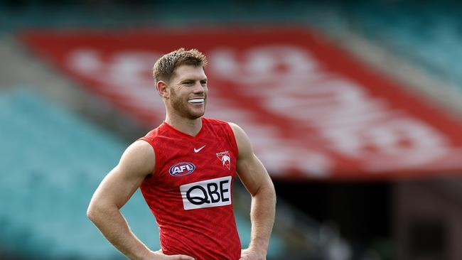 Taylor Adams during the Sydney Swans training session at the SCG on June 7, 2024.. Photo by Phil Hillyard (Image Supplied for Editorial Use only - **NO ON SALES** - Â©Phil Hillyard )