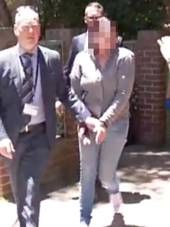 Police arrested Narelle Smith. Picture: 9 NEWS