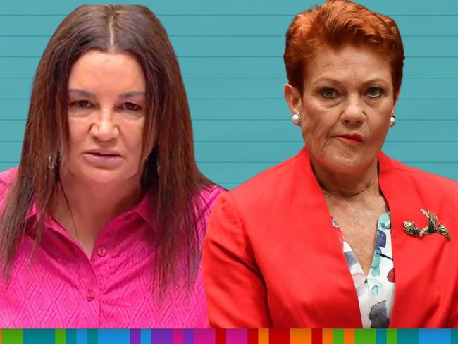 Jacqui Lambie called Pauline Hanson out for discrimination claims.