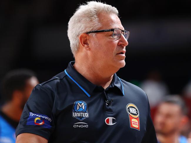 Melbourne United coach Dean Vickerman has commented on Ili’s concussions in the past. Picture: Mark Nolan/Getty Images