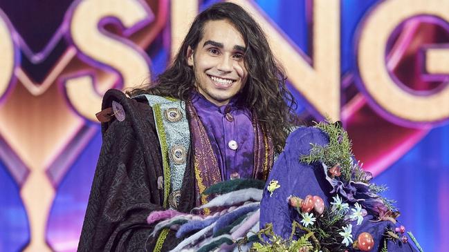 Isaiah Firebrace unmasked on The Masked Singer.