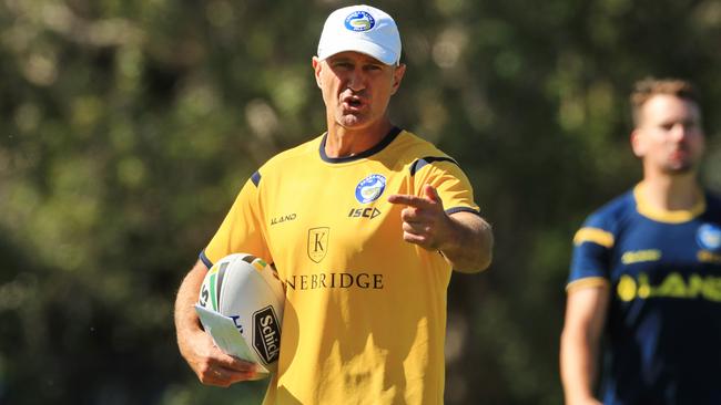 Eels coach Brad Arthur faces a big year ahead. Picture: Jenny Evans