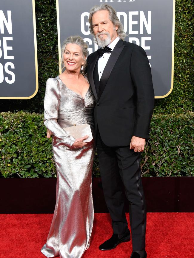 Susan Geston and Jeff Bridges. Picture: AFP