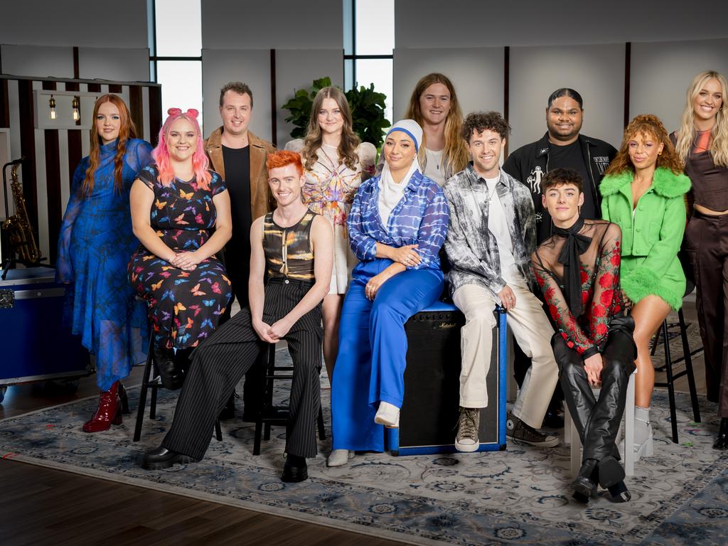 The 2023 top 12 of Australian Idol. Picture: Supplied