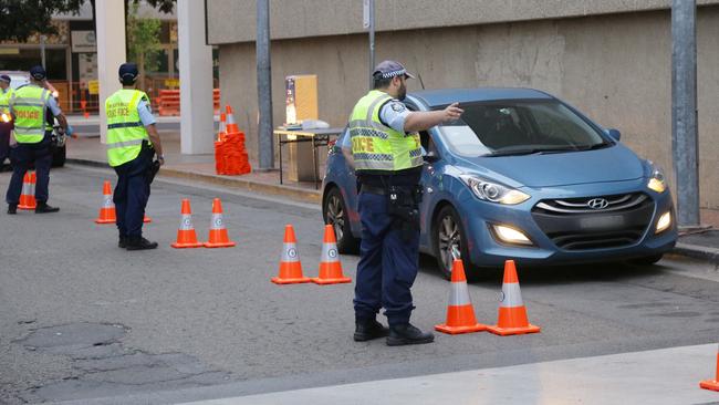 The police operation in Parramatta CBD. Picture: NSW Police