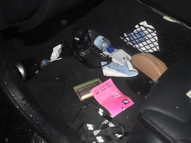 The thugs trashed their victim’s car.