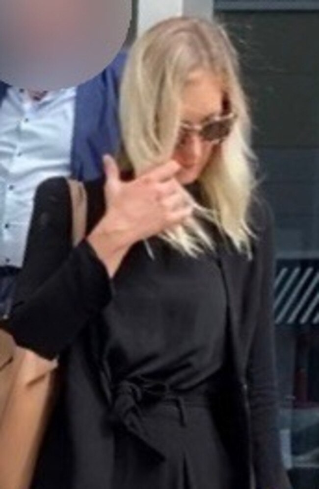 Ashleigh Lauren Cole leaving Maroochydore Court House.