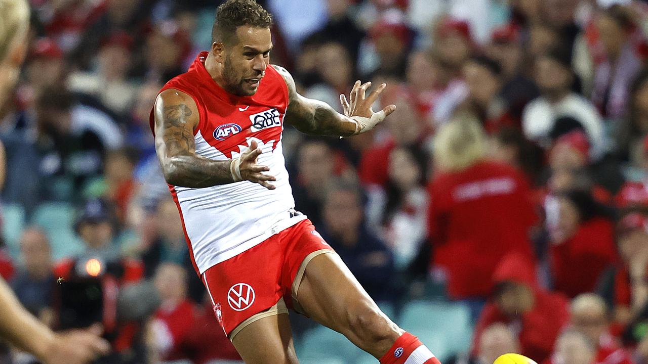 Lance Franklin is playing his final season. Picture: Phil Hillyard