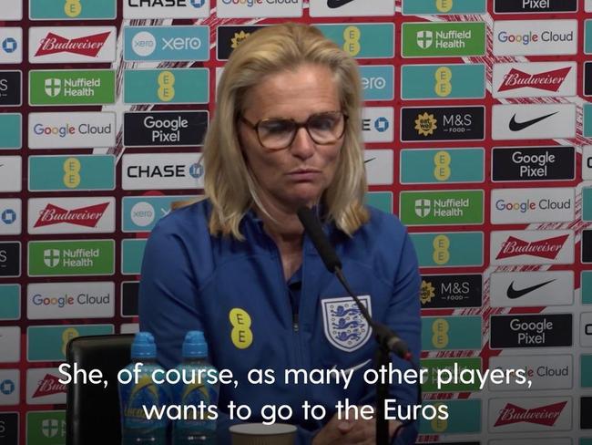 Sarina Wiegman hopeful Lauren James will be fit for Euros