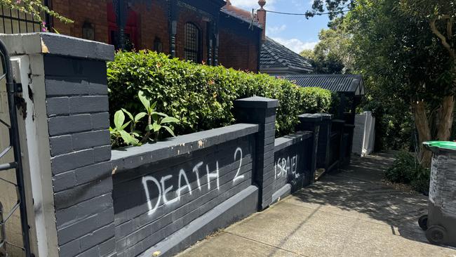 The scene of an anti-Semitic attack in Woollahra in December, one of many in recent months. Picture: Liam Mendes/The Australian