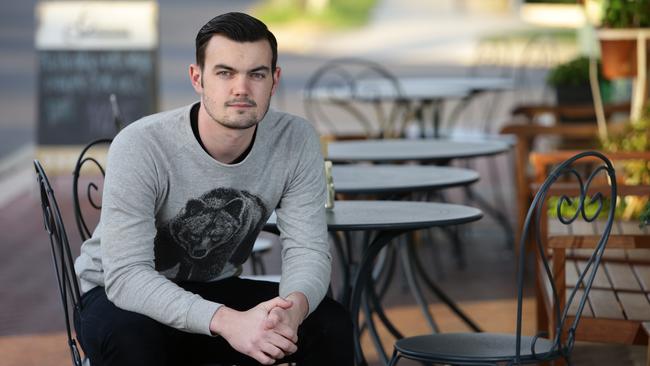 Perth bar worker Mitch Gurrin relies on weekend penalties to supplement his income. Picture: Colin Murty