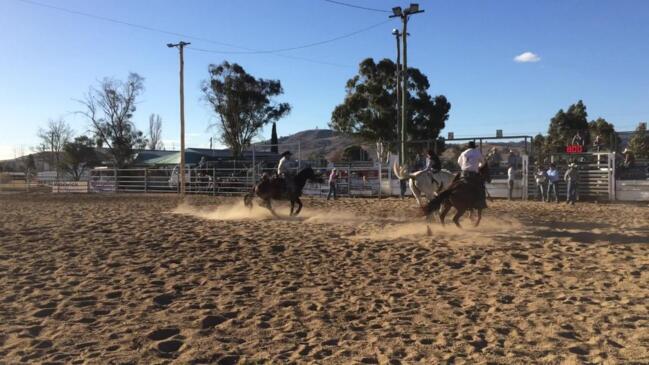 Peter Hamilton smashes the eight-second ride