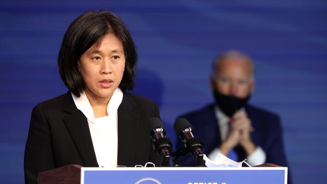 US Trade Representative Katherine Tai is scheduled to speak on the administration’s trade policy in a speech to a Washington think tank on Monday. Picture: AFP