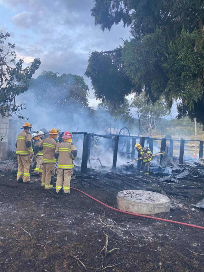 Tom Dunning's Dundas home burnt to the ground. Picture: Renae Steinke