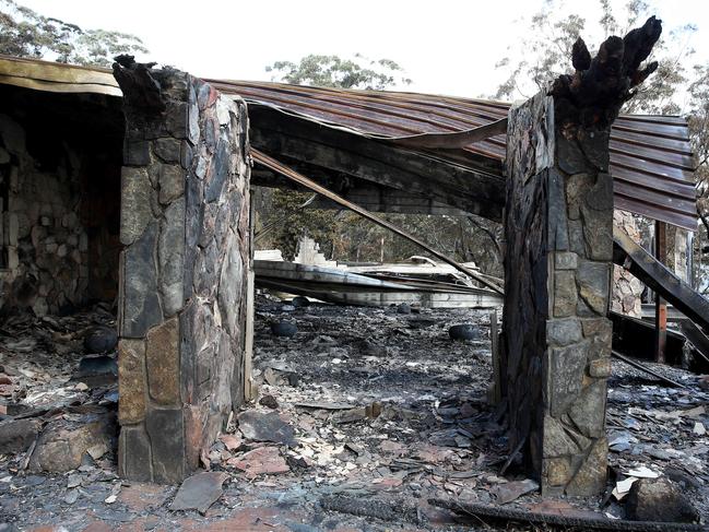 Binna Burra Lodge in tatters after the bushfires. Picture: Adam Head