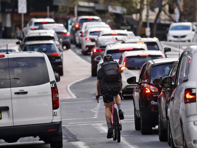 DAILY TELEGRAPH - 15/8/24Local business owners are unhappy a new bike lane is proposed on a stretch of Oxford St that is already very busy. Picture: Sam Ruttyn