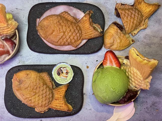 Savoury taiyaki at Tsukiyo. Picture: Jenifer Jagielski