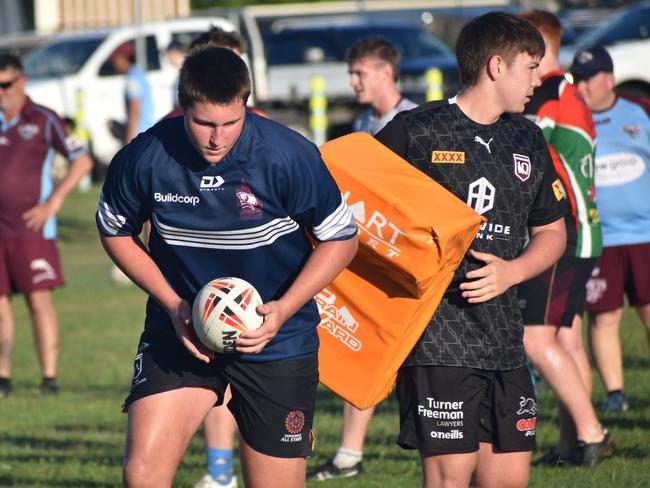 CQ Capras under-16, under-18, under-21 and senior men training at Kettle Park, Rockhampton, on December 3, 2022.